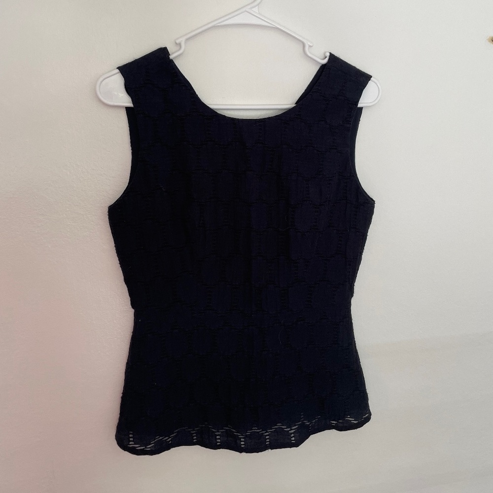 Banana Republic Black Sleeveless Blouse
